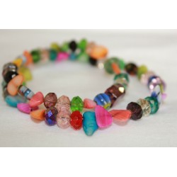 Bracelet pierres multicolor